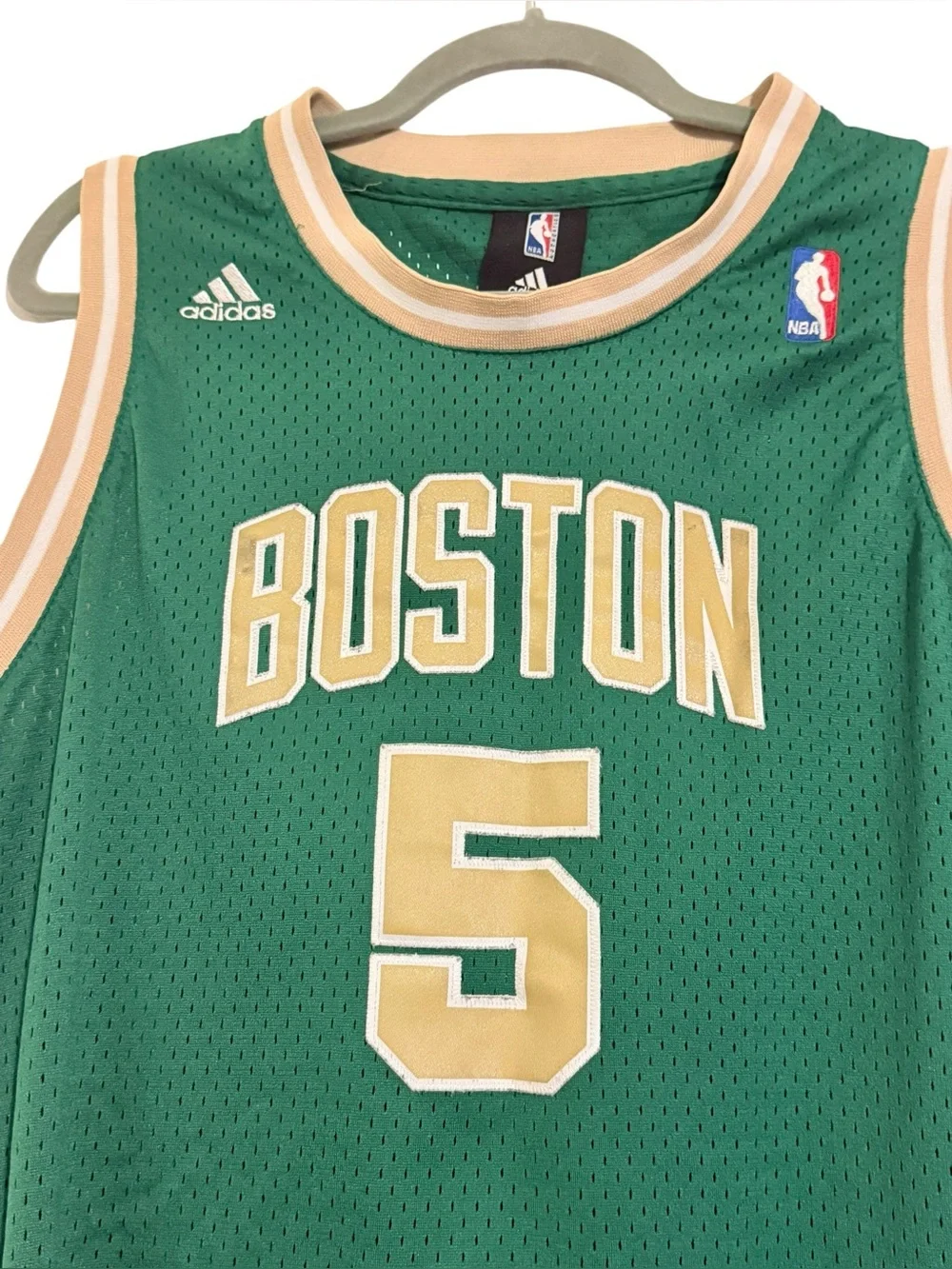 Vintage Adidas NBA St. Patricks Day Boston Celtics Kevin Garnett Jersey Size XL